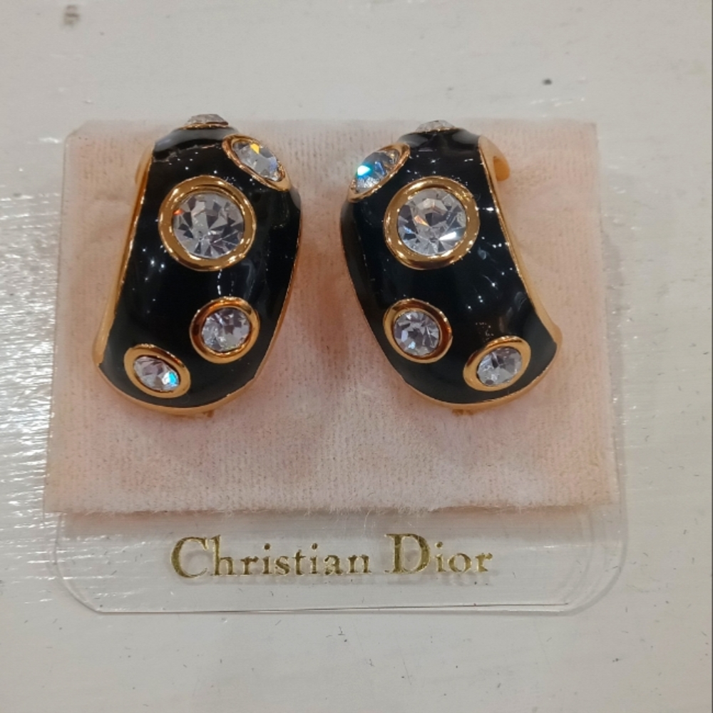 Vintage Christian Dior clip on earrings